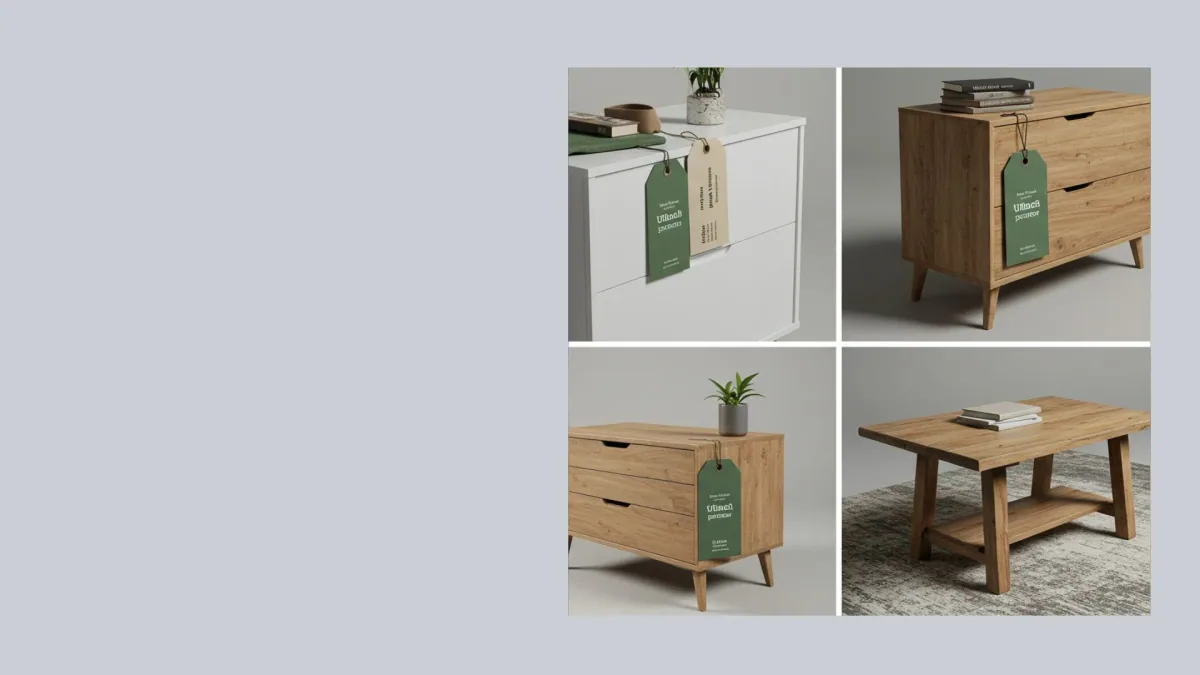 Custom furniture information tags