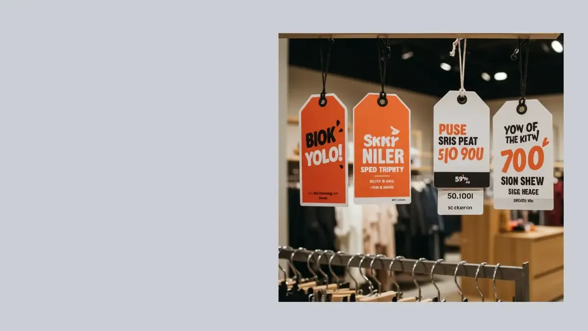 Custom retail swing tags