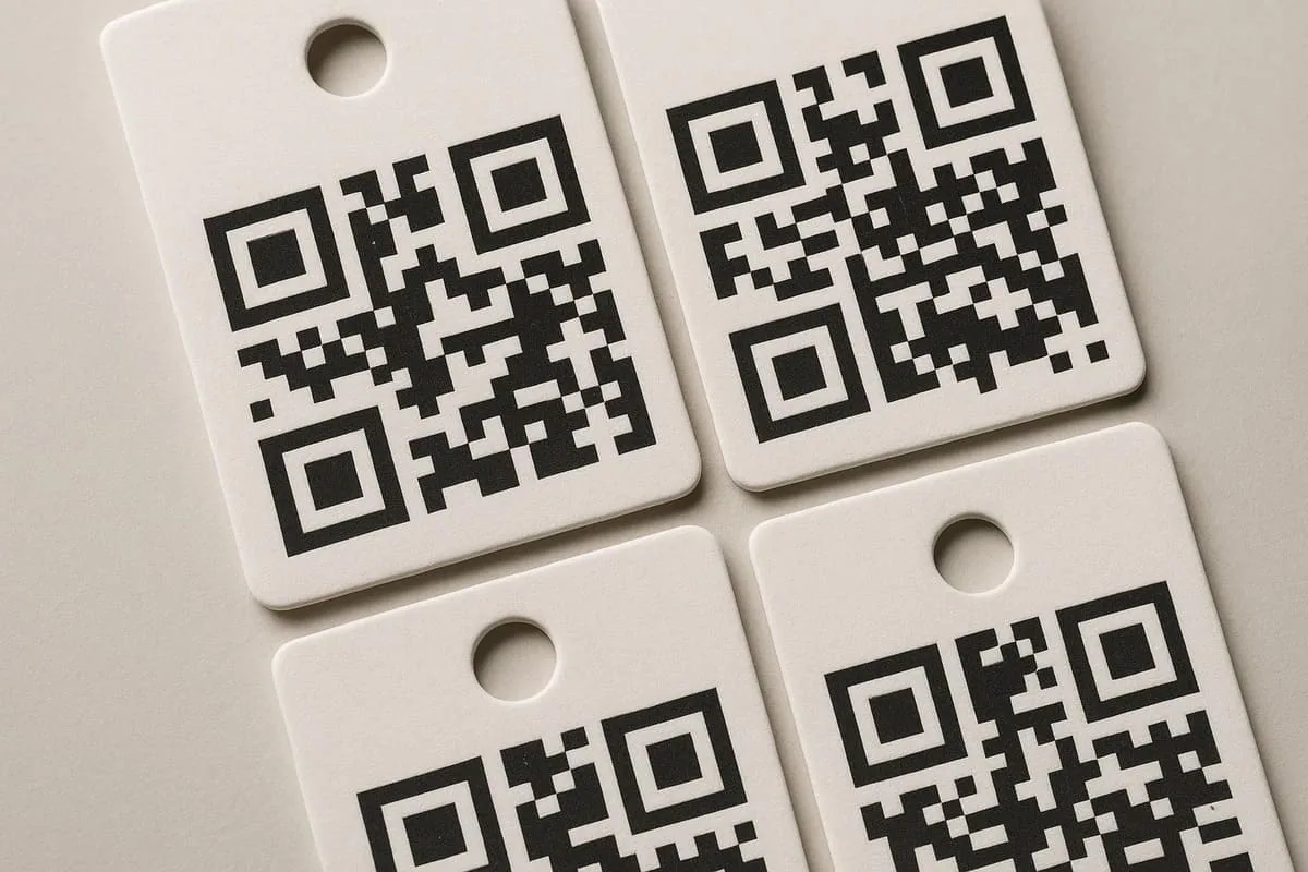Variable barcode blocks on printed tags