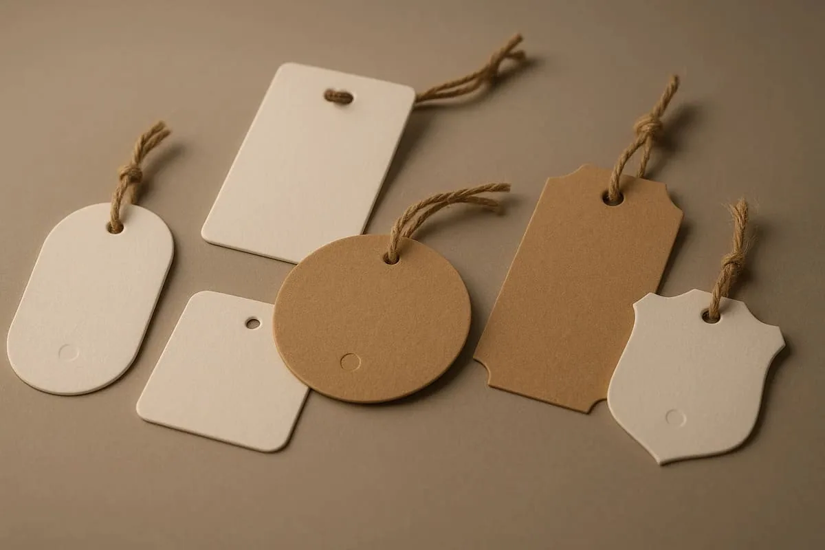 Die-cut swing tags