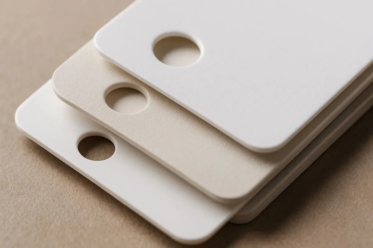 Gloss laminated swing tag