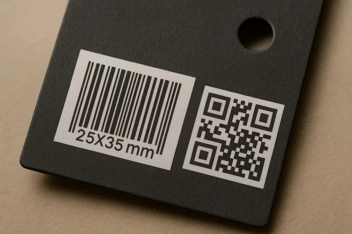 Matt laminated swing tag