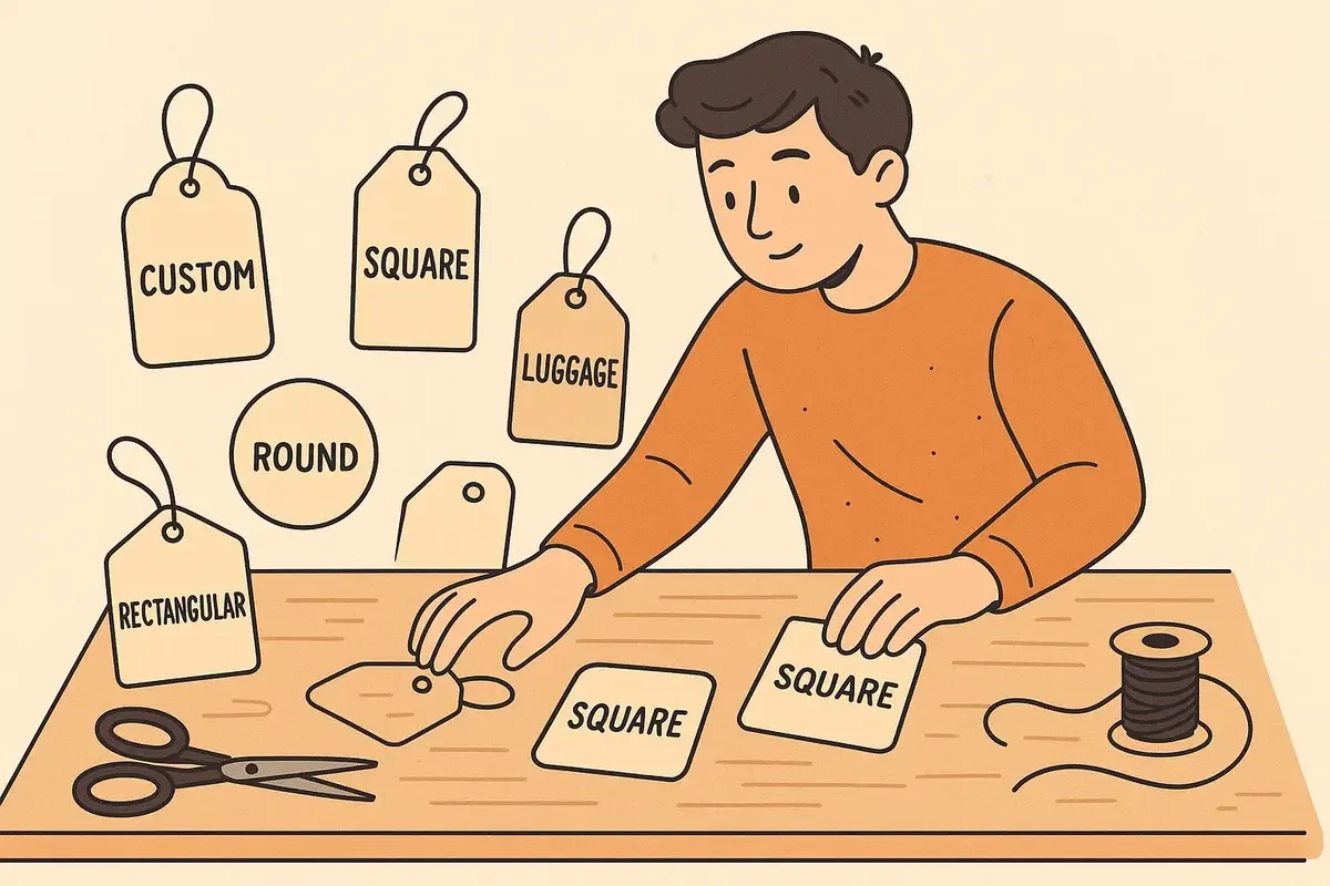 Preparing custom swing tag artwork
