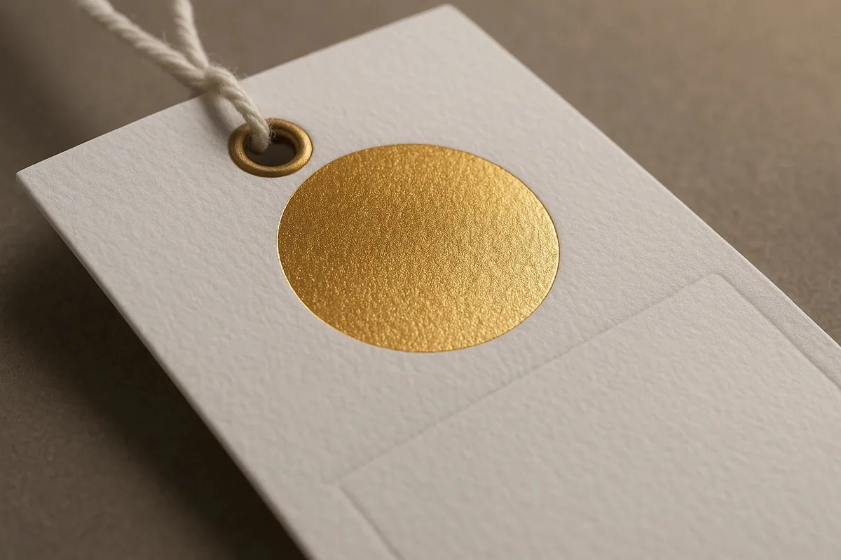 Premium printed swing tag