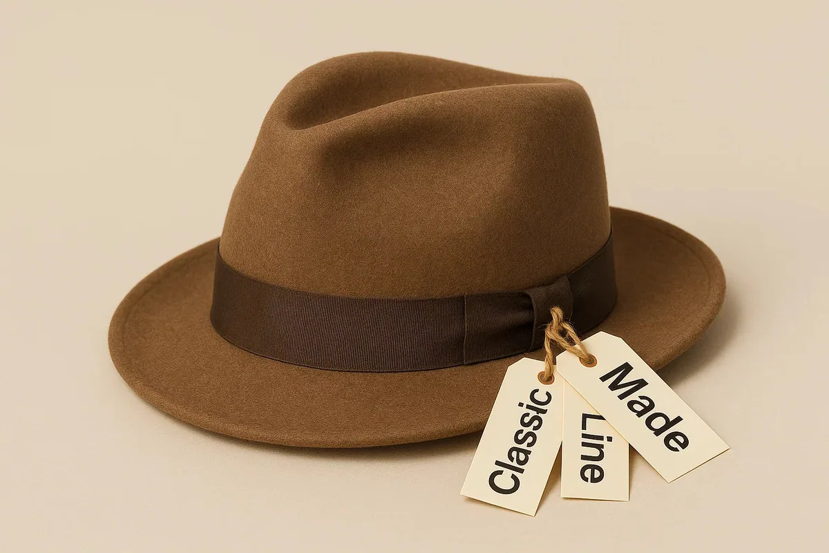 Custom printed hat tag
