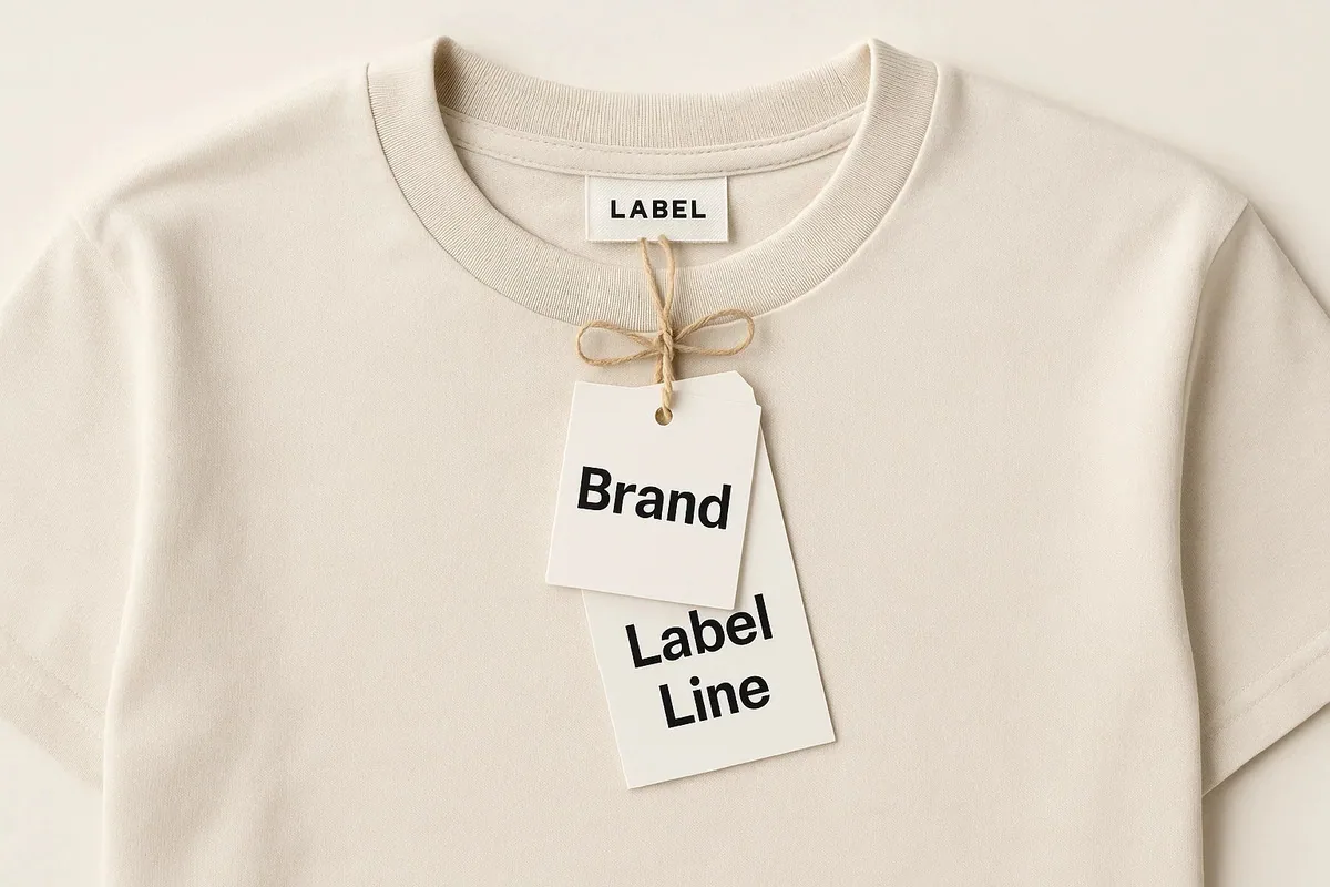 Custom logo hang tag