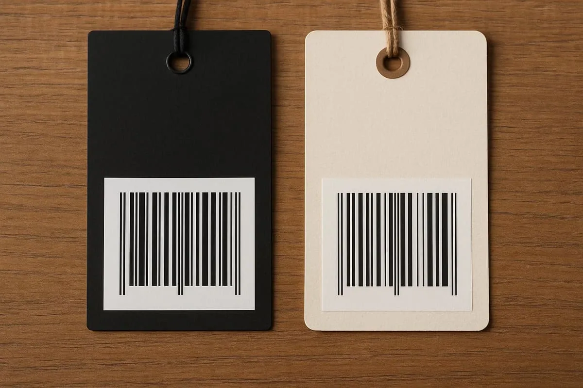 Swing tag paper comparison