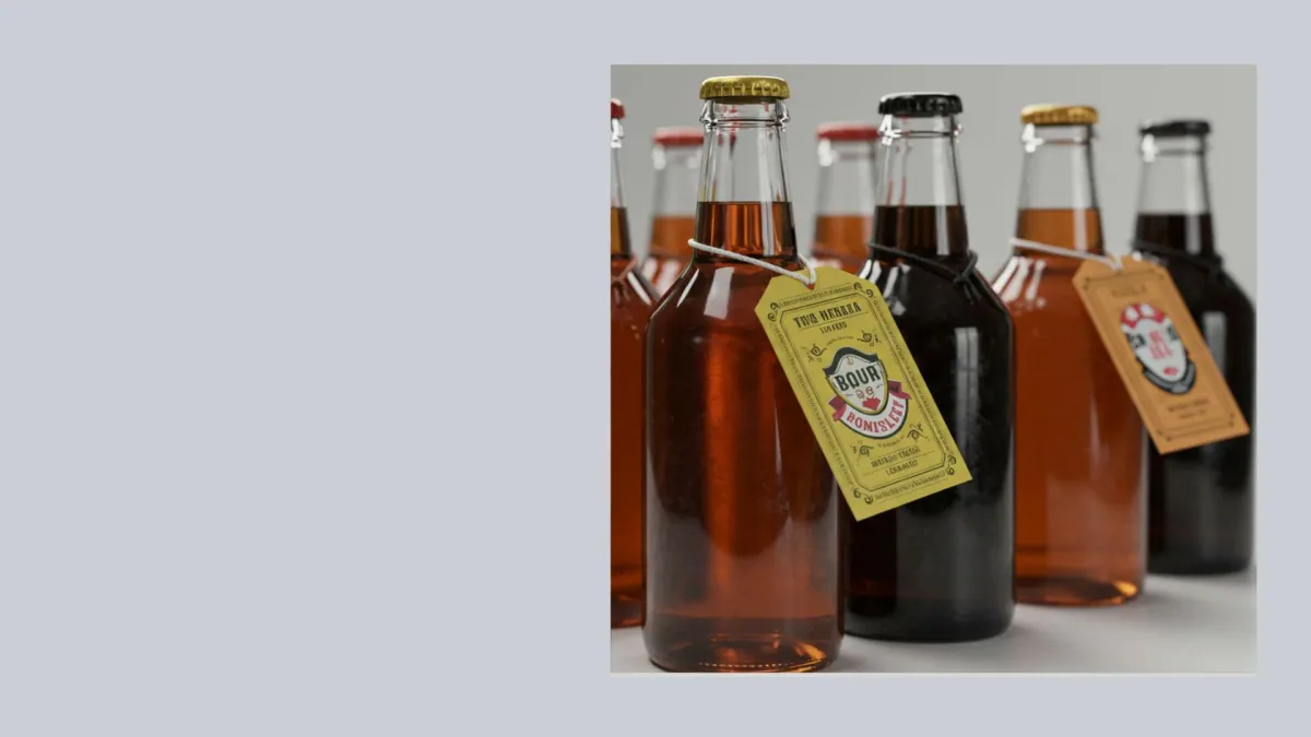 Bottle neck swing tag hanger for bottle display