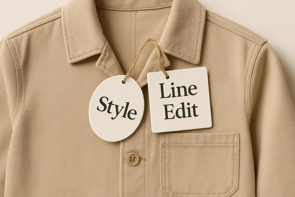 Custom die-cut shaped printed swing tag sample