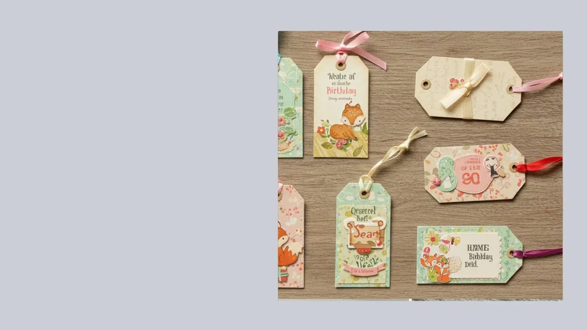 Custom gift swing tags
