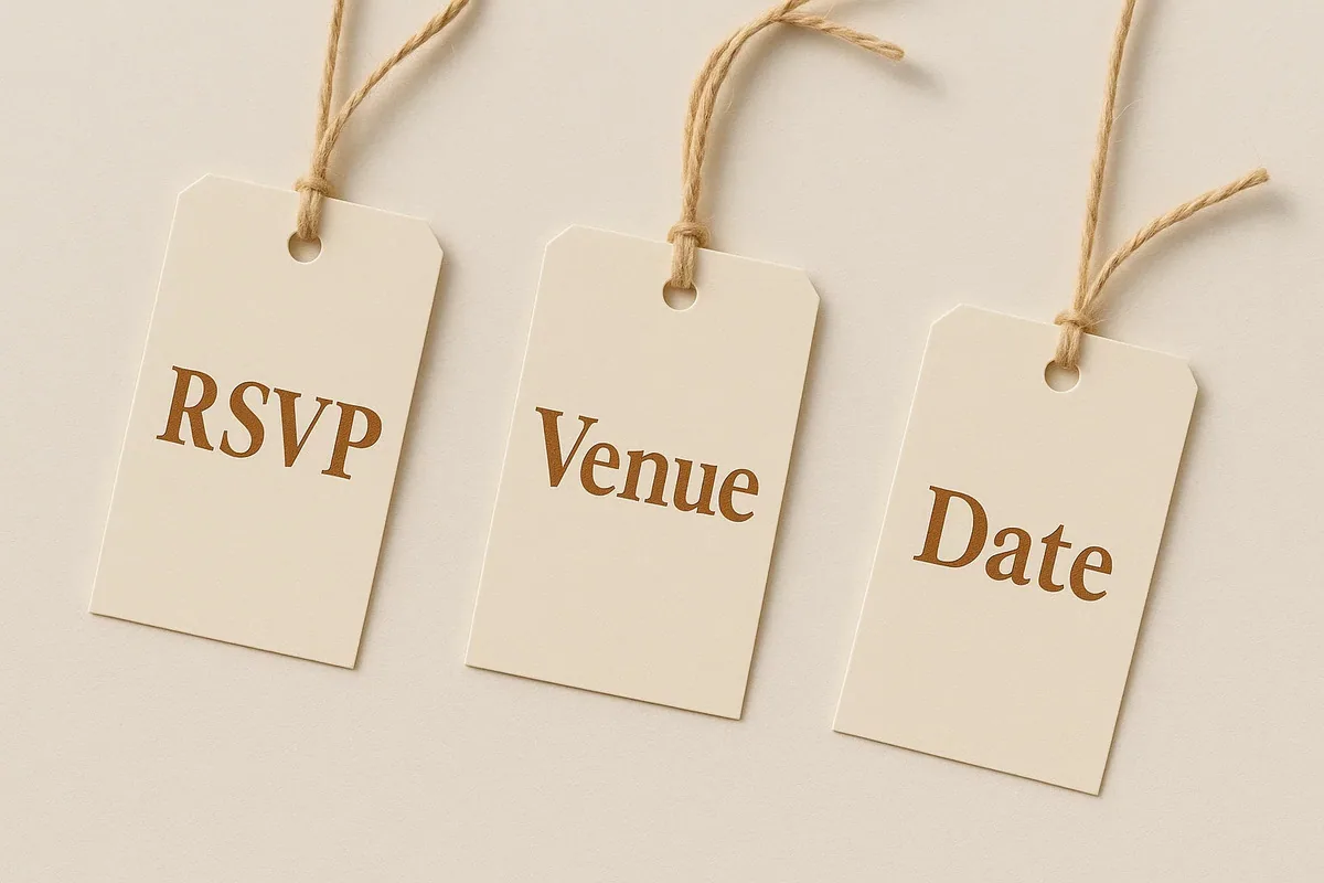 Standard rectangular swing tag template