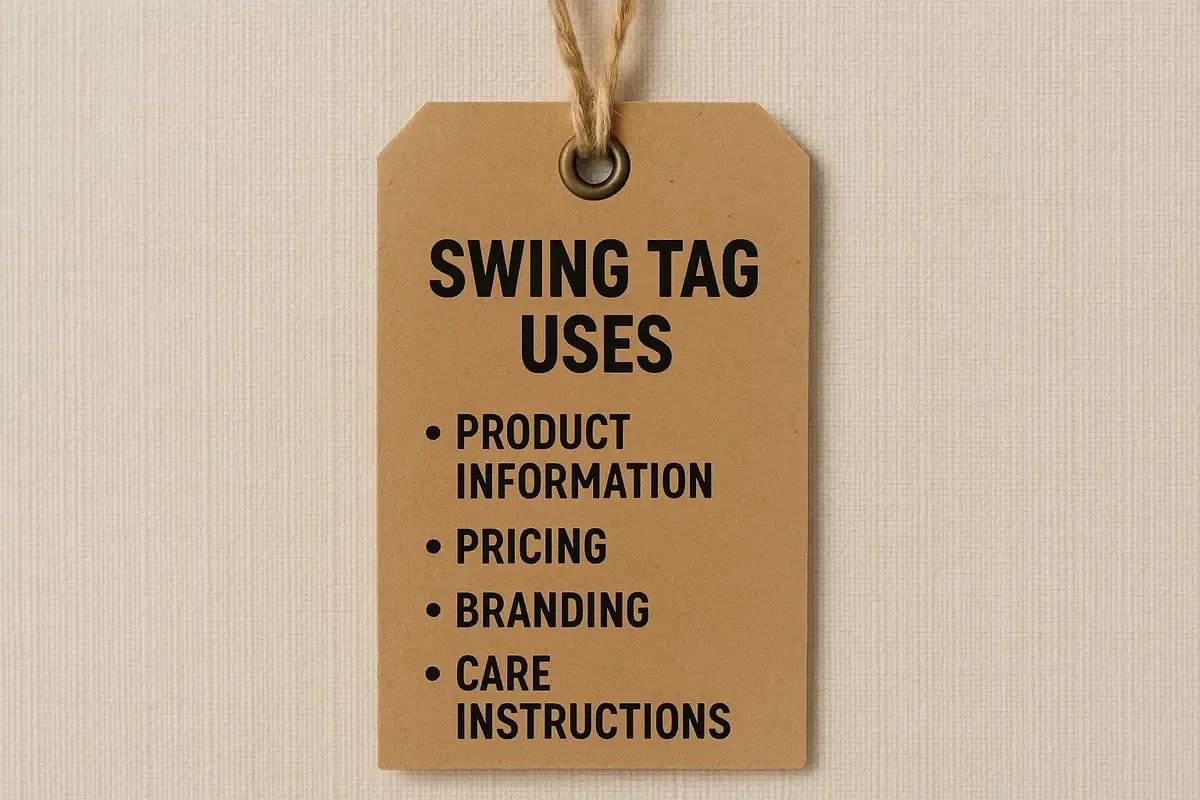 Different uses for printed swing tags