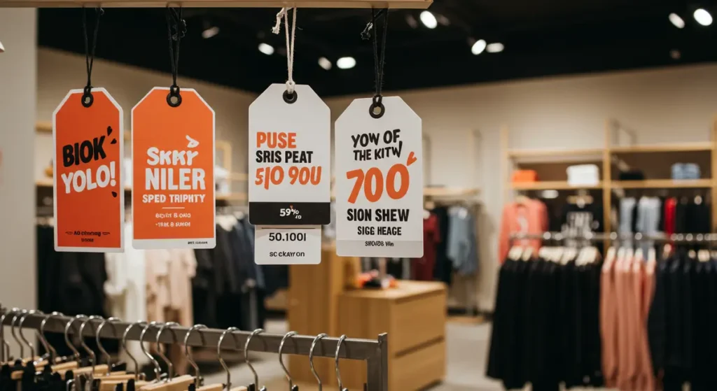 custom retail tags