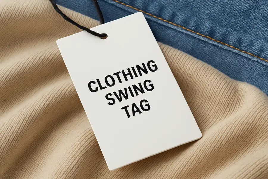 swing tags for clothing