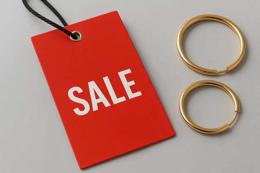 sale swing tag for retail